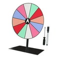 thumbnail image 3 of segolike Ensemble de Plateau Tournant de Prix de Table Plateau Tournant de Prix avec Stylo Effaçable Tirage Chanceux Roue de Roulette pour Activités Promotionnelles de Fête au Pub Base Ronde Couleur Claire, 3 of 9