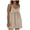 Beige, variant on Womens Summer Sleeveless Mini Dress Casual Loose V Neck Sundress with Pockets