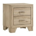thumbnail image 2 of Cterwk 2 Drawers End Table Beside Table with Handle, Wooden Nightstand for Living Room, Bedroom, Light Brown, 2 of 6