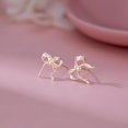 thumbnail image 6 of 925 Sterling Silver Bow Stud Earrings for Women Teens Bow Ribbon Earrings Stud Bowknot Earrings, 6 of 6