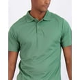 thumbnail image 4 of Real Essentials 3 Pack: Men's Quick-Dry Short Sleeve Athletic Performance Polo Shirt (Available In Big & Tall), 4 of 5