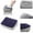 Blue, variant on Cushion Portable Inflatable Flocked Footrest Travel Relaxation Mat Under Desk for Plane High Speed Rail Train Comfort Support Blue