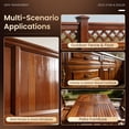 thumbnail image 6 of DWIL Wood Stain and Sealer in One, Water Based Semi-Transparent Outdoor Wood Stain for Decks, Fences, Furniture, Wood Paint, Fast Drying Low Odor Formula (32oz Peach Wood), 6 of 8