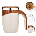 thumbnail image 2 of Rechargeable Automatic Coffee Stirring Mug With 350ml Large Capacity USB C Fast Charging Leak Proof Lid & Stainless Inner One Button Operation Stirring Cup For Coffee,kitchen drinking cups, 2 of 8