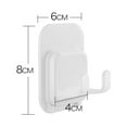 thumbnail image 6 of HEVIRGO Shaver Holder Wall Mounted Strong Stickiness PS Bathroom Wall Hooks Razor Holder for Home White PS, 6 of 8