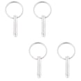 thumbnail image 2 of Shisuyan Stainless Quick Pin Silver 4Pcs 2.48X1.49X0.12in, 2 of 8