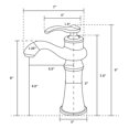 thumbnail image 2 of Ens. de robinet de salle de bains American Imaginations en chrome, 2 of 3