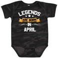 thumbnail image 3 of Inktastic Legends Are Born in April Boys or Girls Baby Bodysuit, 3 of 5