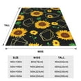 thumbnail image 5 of Bingfone Sunflowers3 Print Flannel Fleece Blanket Throw Blanket For Bed,Sofa,Couch,Travel,Camping(80"X60"), 5 of 9