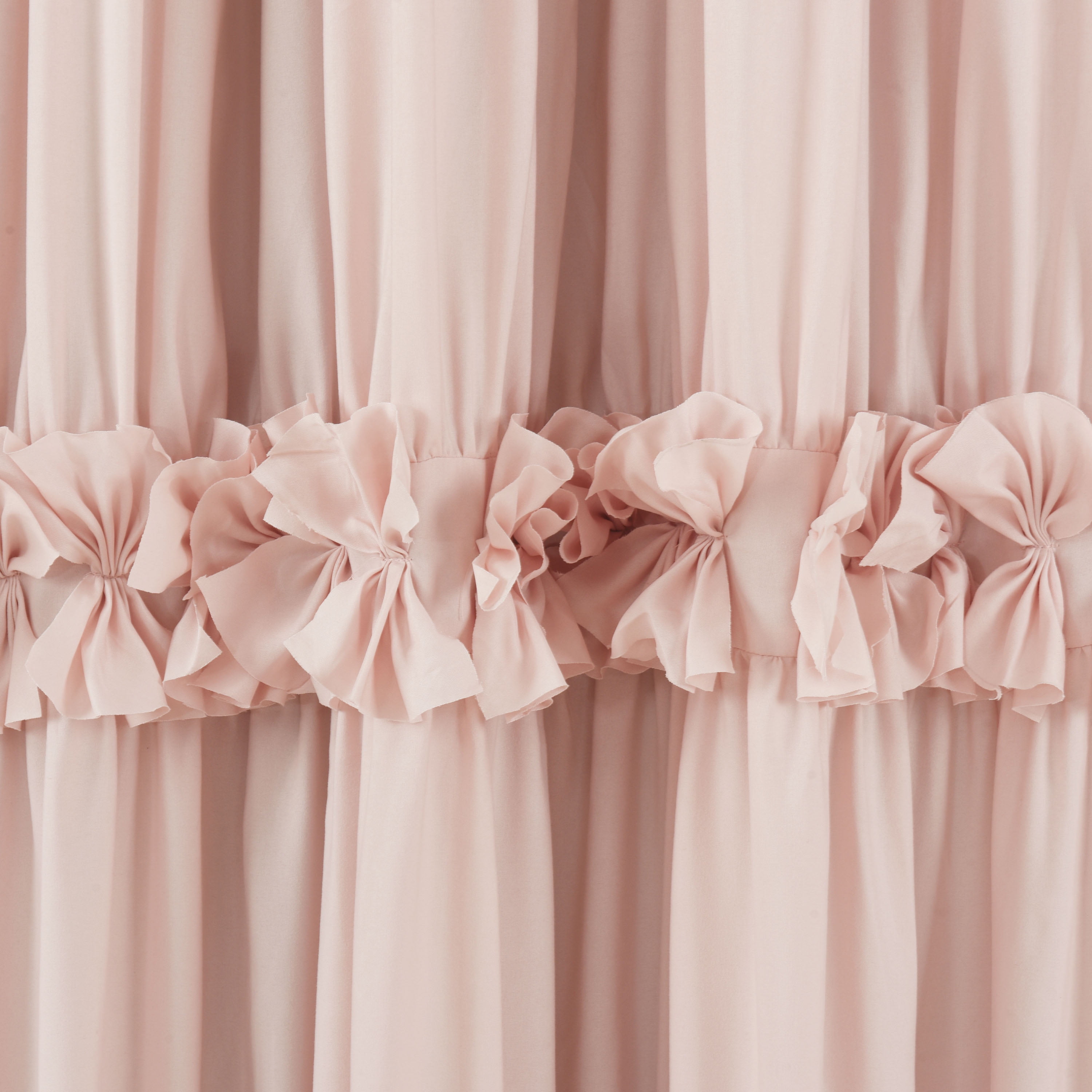 HIG Uptown Modern Peach Solid Print Rod Pocket Blackout Curtains, 54" x 84" (2 Panels)