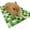 Green, variant on Rabbit Cooling Mat, Hamster Cooling Ceramic Octagonal Board Ice Bed, Chinchilla Cooling Stone Bed for Hamsters Rabbits Small Pet Durable Design Excercise Toy