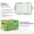 thumbnail image 3 of GZHJMY 1 Pack Cute Shamrock Green Clover Leaves Irish Hat Beer Ballon Large Storage Basket,St. Patrick's Day Collapsible Toy Storage Box Waterproof Laundry Basket with Handle for Home Closets, Offices, 3 of 7