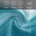 thumbnail image 5 of Turquoise White Ombre Cloth Napkins, Modern Country Abstract Stripes Washable and Reusable Dinner Napkins Set of 6, Table Napkin for Kitchen Party Birthday Wedding Hotel Housewarming 20"x20", 5 of 8