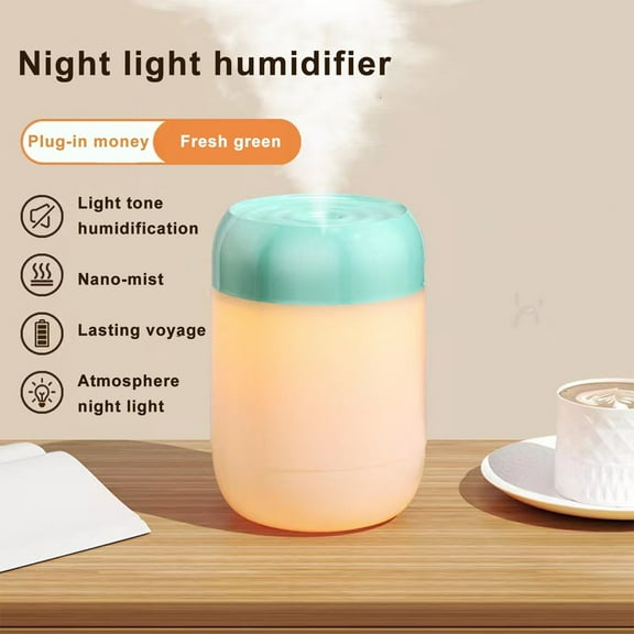 AZXY Humidifiers for Bedroom,Cool Mist Humidifiers for Home Large Room,Mini Humidifier for Car Plants Desktop Kids with Light,Small Travel Humidifier Quiet Clearance