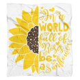 thumbnail image 5 of Soft Flannel Sunflower Blanket: Perfect 50x60in Throw Blanket for Bed, Sofa, Office Beautiful Couch Blanket Gift for Women, 5 of 5
