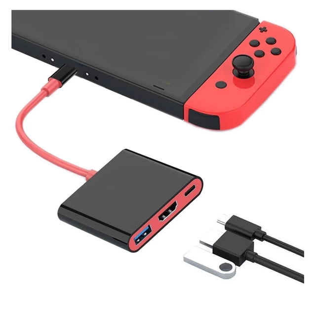 Portable 3-IN-1 Type-C Hub Docking Station, 4K HDMI USB 3.0 Port, 100W PD Charging, High Speed Data