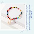 thumbnail image 2 of Beach Beads Anklets Multi-colored Shell Ankle Bracelets Chain Foot Jewelry for Women and Girls, 2 of 6