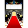 thumbnail image 3 of XDDJA Polyester Fabric Red Carpet Backdrop 5x7ft Photography Backdrop The Star Premiere Red Carpet Reporter Photographic Fluorescent Screen Photos Video Studio Props, 3 of 3