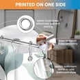thumbnail image 5 of Shower Curtain Navy Blue Geometric Water Repellent Shower Curtain Set, With Hooks，Machine Washable, Modern Decorative Polyester Cloth Shower Curtains For Bathroom,36X72,Watercolor Eucalyptus, 5 of 6