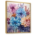 thumbnail image 2 of Designart "violet Tranquil Petals V" Abstract Floater Framed Wall Art Living Room, 2 of 7