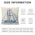 thumbnail image 5 of JRXY  Navy Blue Nautical Ocean Boat Anchor Compass Throw Pillow Covers, Sailor Nautical Gifts, Ship Pillow Cases Home Ship Sofa Decor White, 5 of 5