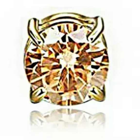 GKNET Strong Magnetic Ear Stud Clip Earrings Zircon Magnet Earrings Non Piercing-Gold 8mm