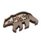 thumbnail image 1 of Decoraciones de talla de madera de animales, madera de animales del bosque 3D artesanía de animales de madera luminosa con materiales ecológicos ligeros, 1 of 8