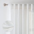 thumbnail image 2 of DriftAway Linen Curtains 84 Inches Long for Living Room Semi Sheer 2 Panels Farmhouse Natural Flax 3 Inch Rod Pocket Back Tab Boho Rustic Light Filtering Window Drapes for Bedroom Privacy Assured, 2 of 8