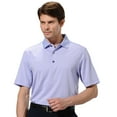 thumbnail image 1 of Monterey Club Men's Pinstripe Jersey Golf Polo Shirt #1660, 1 of 2