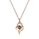 thumbnail image 1 of Fashionable Women Delicate Jewelry Crystal Pendant Neck Chain Necklace Girl Accessory(Gold), 1 of 4