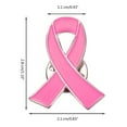 thumbnail image 5 of Aellinatey Hope Ribbon Brooch Pins Pink Ribbon Pins Breast Cancers Awareness Lapel Pins, 5 of 21