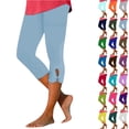 Capri Pants for Women Summer 2026 Stretch Tummy Control Workout ...