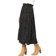 thumbnail image 5 of Fantaslook Midi Pleated Skirts for Women Polka Dot Swing High Waist Maxi Skirt with Pockets Dresses, 5 of 9
