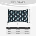 thumbnail image 2 of Salouo Christmas Gnome blue Print Print Pillow Case Cover,Wrinkle-Free Bed Pillow Cover Pack of 1 Home Decor Fade-Resistant and Stain-Resistant ,Pillows Not Included -14"x20", 2 of 8