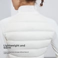 thumbnail image 5 of Chaqueta deportiva ligera, adelgazante y suave para mujer, para correr al aire libre, resistente al viento, con forro polar, cálida y que suaviza tu silueta, 5 of 5