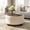 White, variant on Casa Pura Furniture Modern Round Storage Ottoman Coffee Table, Flip Top Boucle Upholstered Footrest with Wooden Legs for Living Room & Bedroom, White