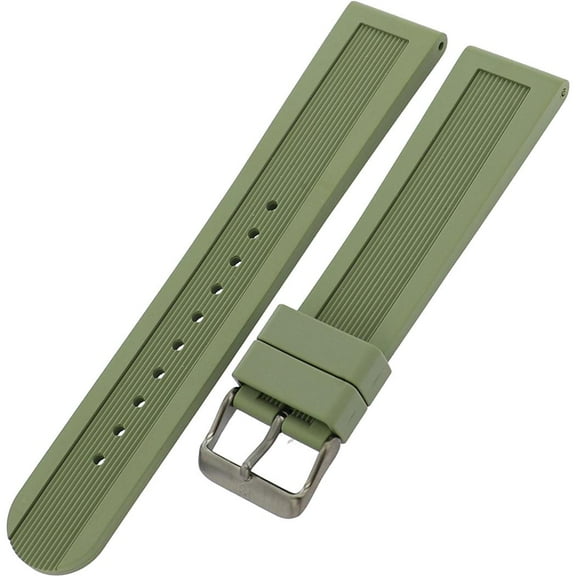 22mm This Large Green Rubber strap for the Dive Master 500 watch fits the following timepieces: 241561, 241560    004627