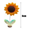 thumbnail image 6 of sunsanly 2/5Pcs Shaking Head Sunflower Car Decoration Adhesive Auto Dashboard Center Console Yellow Flower Ornament Doll Toy Figurine Christmas Gift, 6 of 8