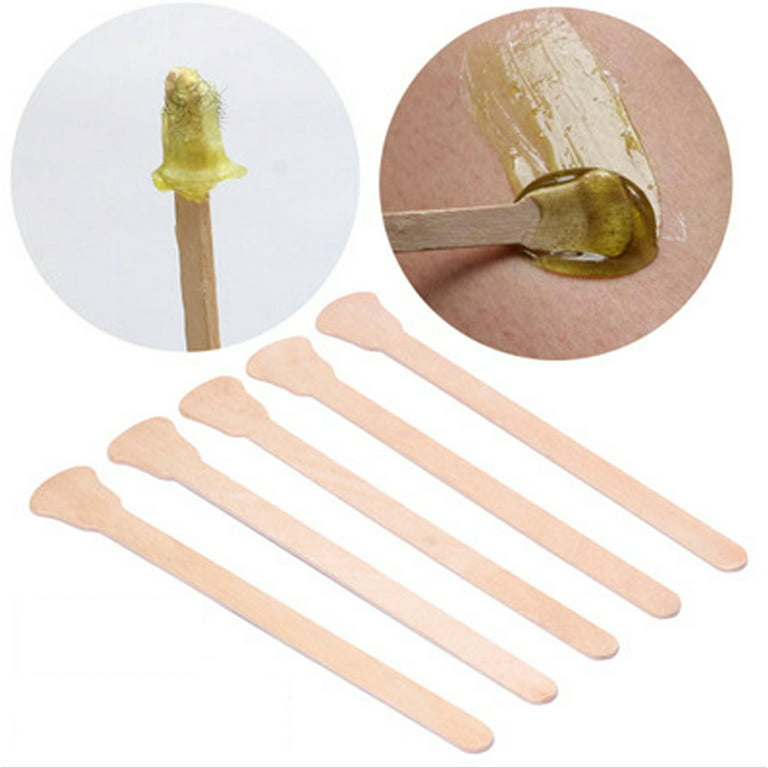 92pcs Waxing Wax Wooden Disposable Wooden Sticks Hair Removal