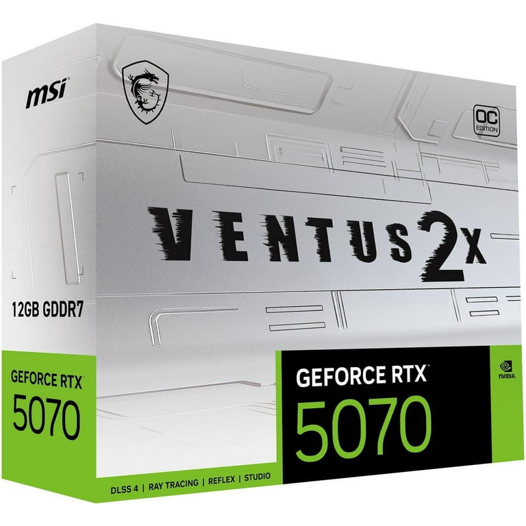 MSI GeForce RTX 5070 12G VENTUS 2X White OC Computer Video Card