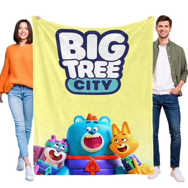 Ciudad del Árbol Grande anti-pilling, suave, ligera, esponjosa y acogedora de lujo para hogar y cocina – Perfecta para niños y adultos,50X70cm