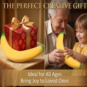 18 Giant Banana Squishy Toys, Jumbo Fake Slow Rising PU Foam Squeeze Banana For Students, Professionals For Stress Relief