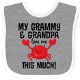 thumbnail image 3 of Inktastic My Grammy and Grandpa Love Me Boys or Girls Baby Bib, 3 of 4