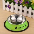 thumbnail image 3 of Cuenco de agua antideslizante para comida de perro y gato de acero inoxidable herramienta de alimentación de mascotas verde Ehuebsd Para estrenar, 3 of 9