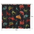 thumbnail image 5 of Vivid Dinosaurs Pattern Shower Curtain 84"x72" ,Bathroom Decorative Shower Curtains Set with 12 Hooks,Modern Waterproof Washable Shower Curtain, 5 of 6