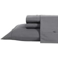thumbnail image 2 of Nautica - Percale Collection - Bed Sheet Set - 100% Cotton, Crisp & Cool, Lightweight & Moisture-Wicking Bedding, Twin, Grey, 2 of 5