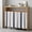 Gray, variant on Grey Striped Small Sink Skirt 10"Wx11"L, Dustproof Under Sink Curtain with Self Adhesive Tape, Minimalist Farmhouse Stripe Cabinet Curtain Cover for Bathroom Vanity, Kitchen Storage Shelf, RV