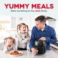 thumbnail image 2 of 2.6 Quart Compact Air Fryer, Adjustable Temp Control, Non-Stick Basket, Auto Shut-Off, Small Space-Saving Air Fryer for Healthy Oil-Free Cooking, Grey, Home Kitchen, 2 of 10