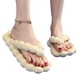 thumbnail image 1 of Chanclas con diapositivas de burbujas para mujeres y hombres, sandalias acolchadas gruesas para masajes, playa, piscina, ducha (blanco), 1 of 5