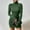 *Green, variant on ClodeEU Women's Winter New High Neck Bodycon Dress, Fashion Ribbedwith Long Sleeve Mini Knit Dresses Beige,Womens Plus M